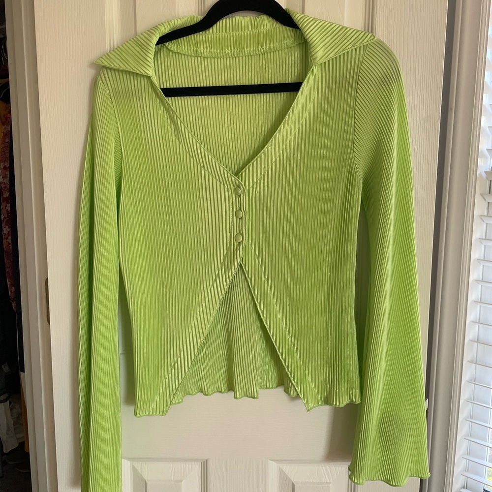 Lime Green Blouse